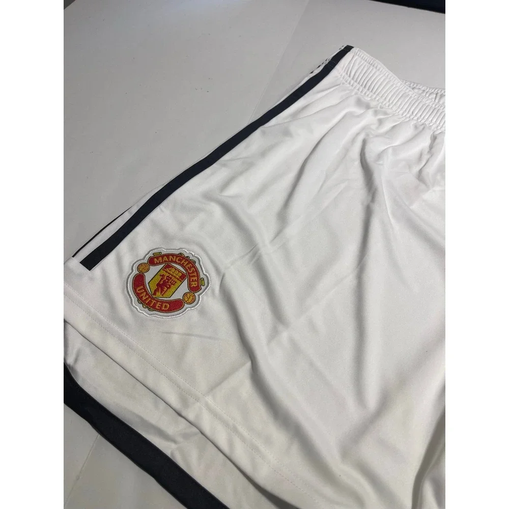 Adidas Manchester United Men's Home AEROREADY Soccer Shorts White Sz 2XL New